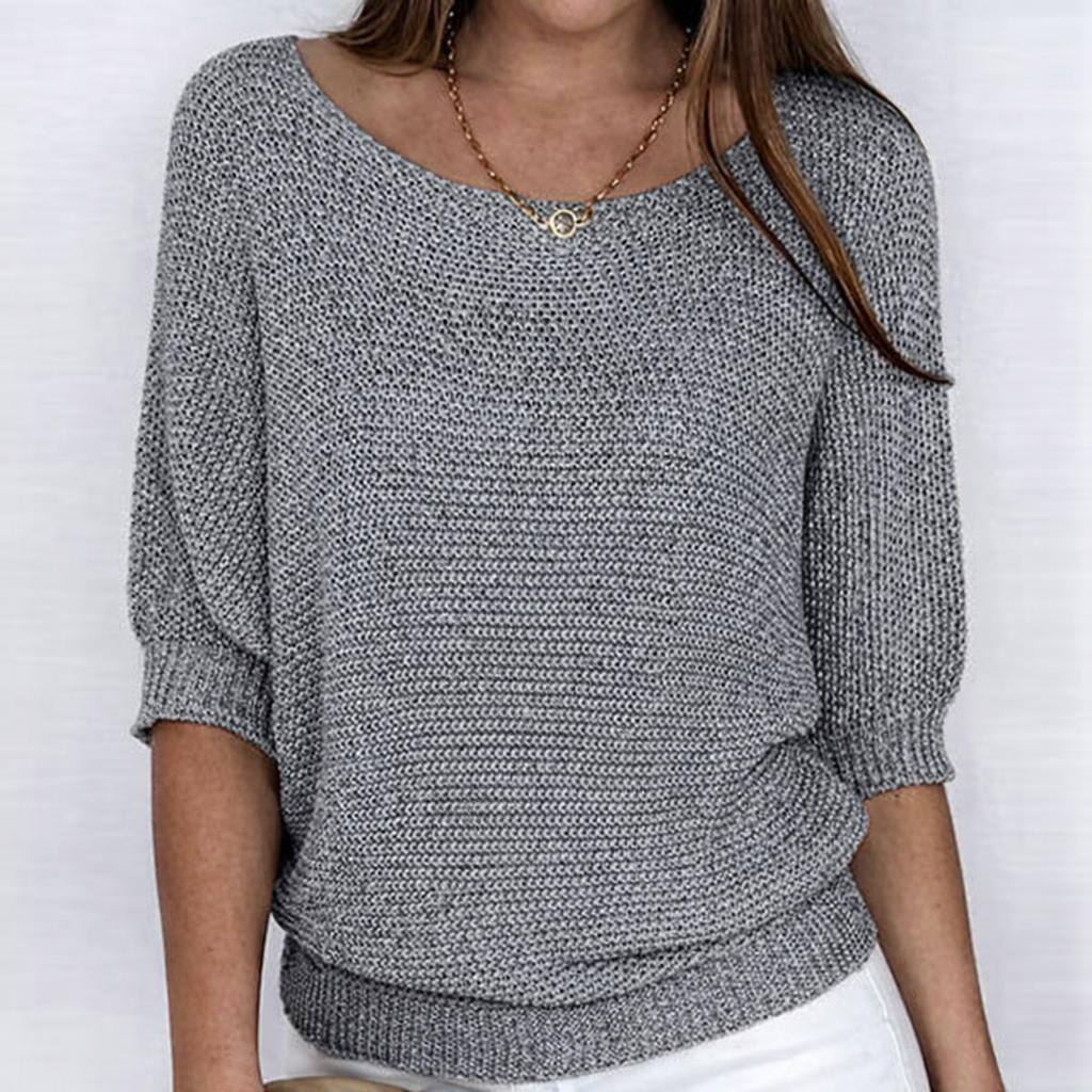 Luigia | Luigia Knitted Sweater with Boat Neck