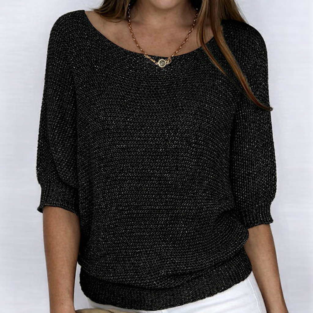 Luigia | Luigia Knitted Sweater with Boat Neck