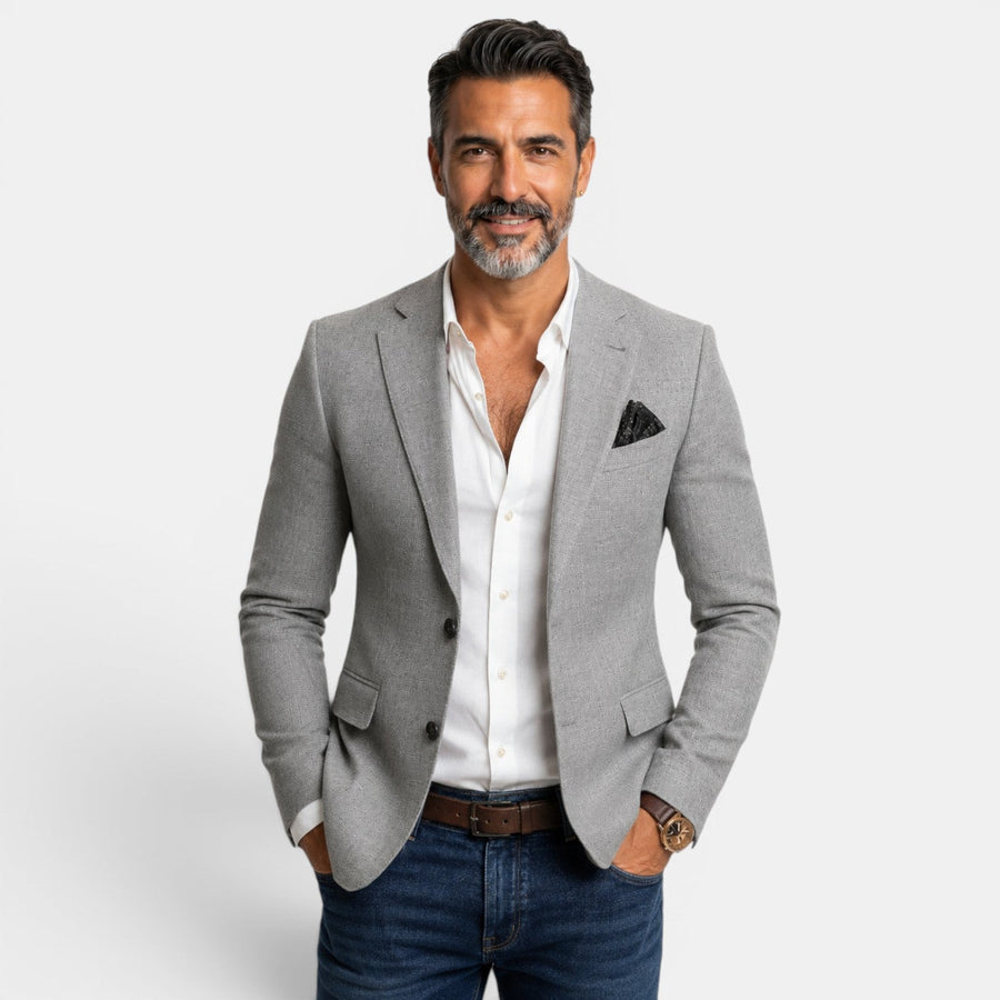 Egidio | Blazer With Notched Lapels and Two Buttons