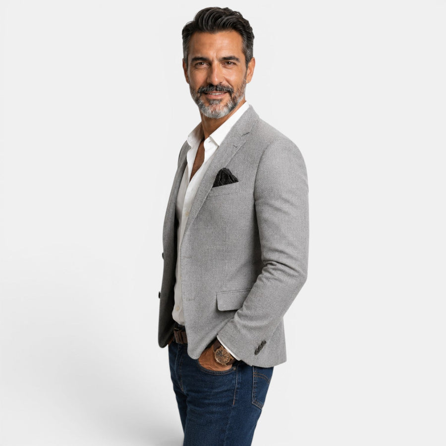 Egidio | Blazer With Notched Lapels and Two Buttons