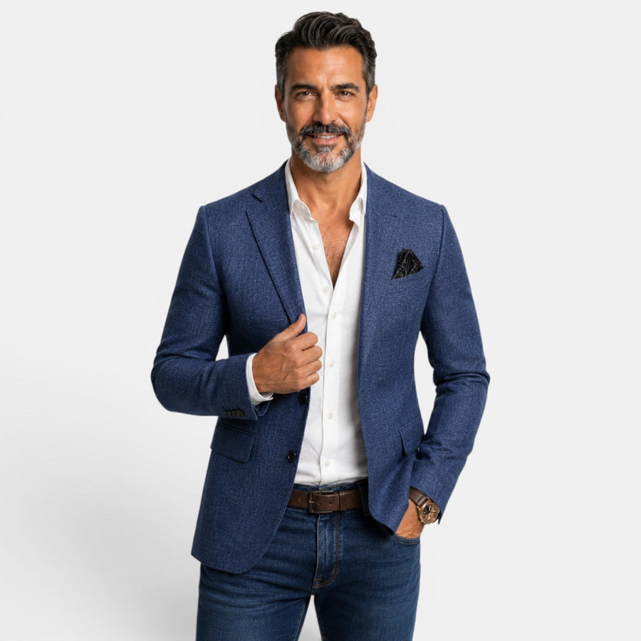 Egidio | Blazer With Notched Lapels and Two Buttons