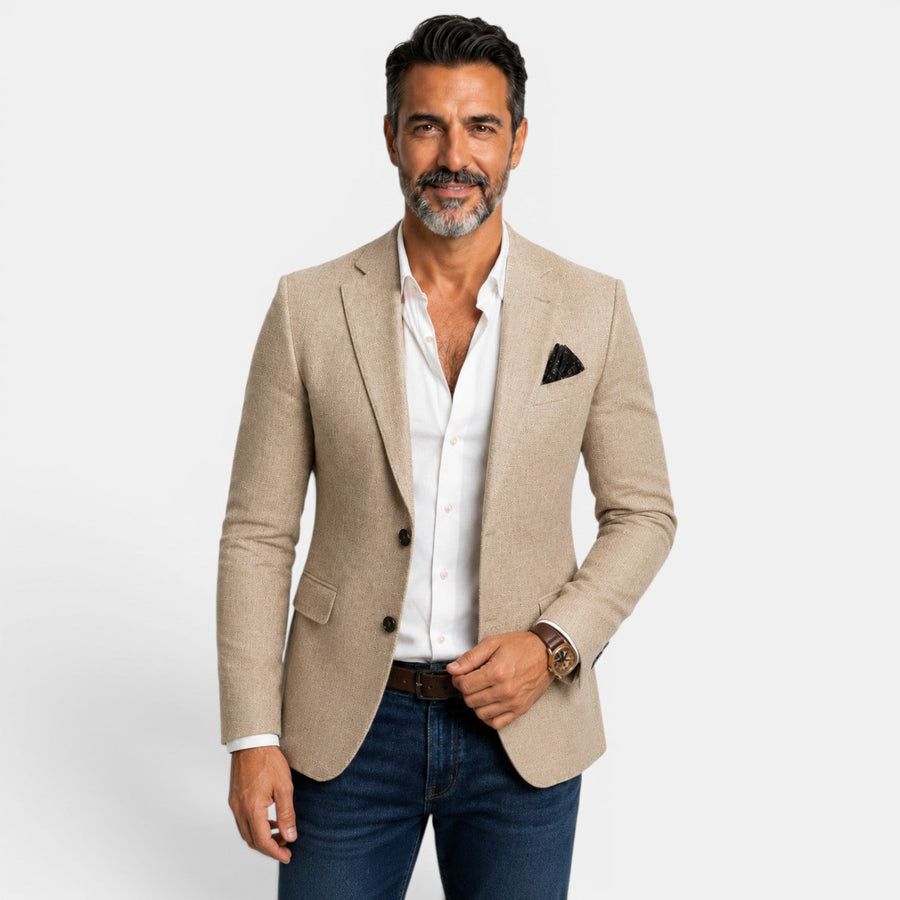 Egidio | Blazer With Notched Lapels and Two Buttons
