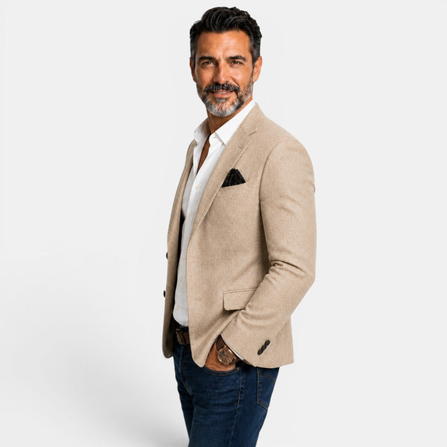 Egidio | Blazer With Notched Lapels and Two Buttons
