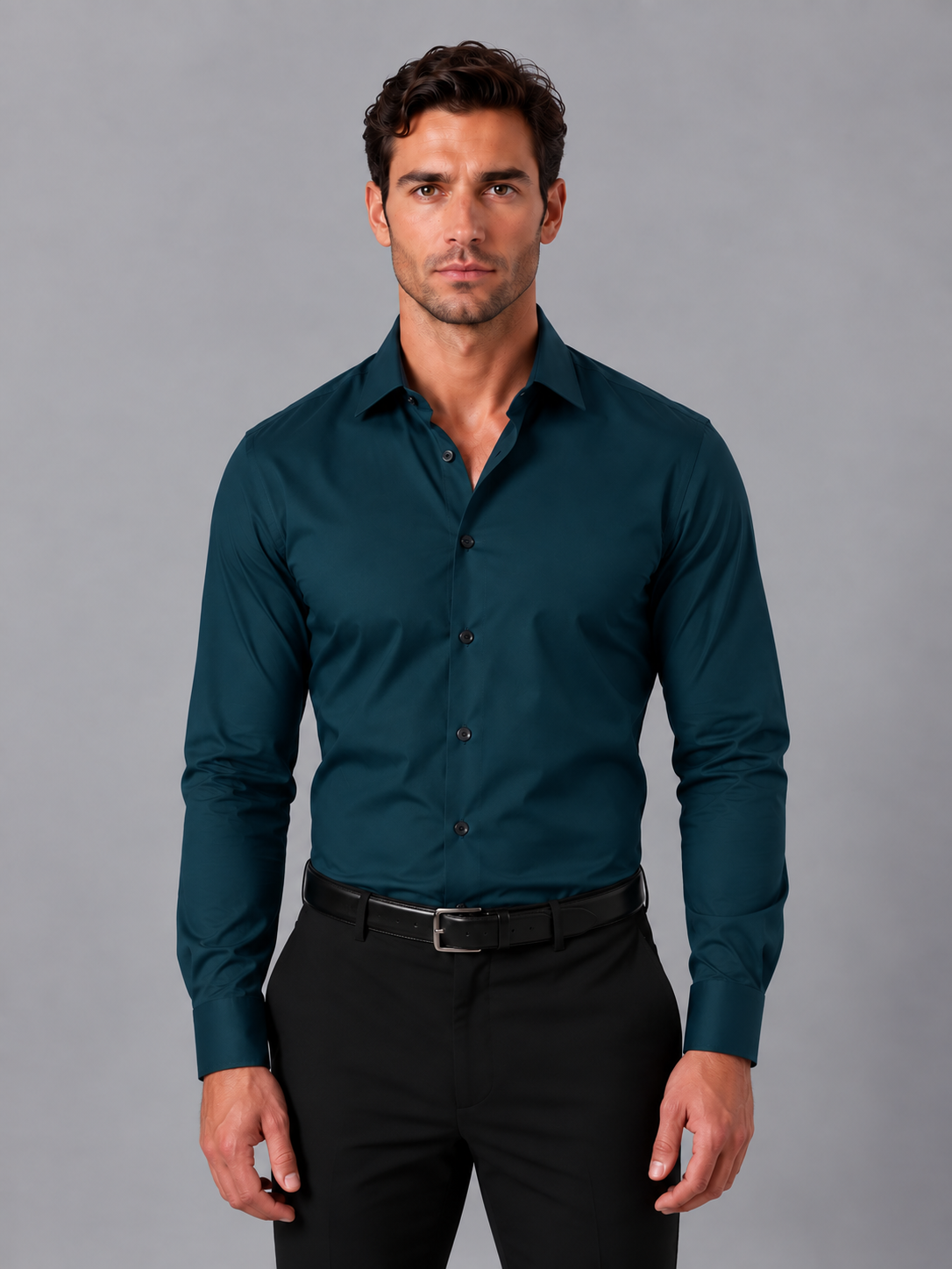 Braulio | Shirt With Long Sleeves and Pointed Collar