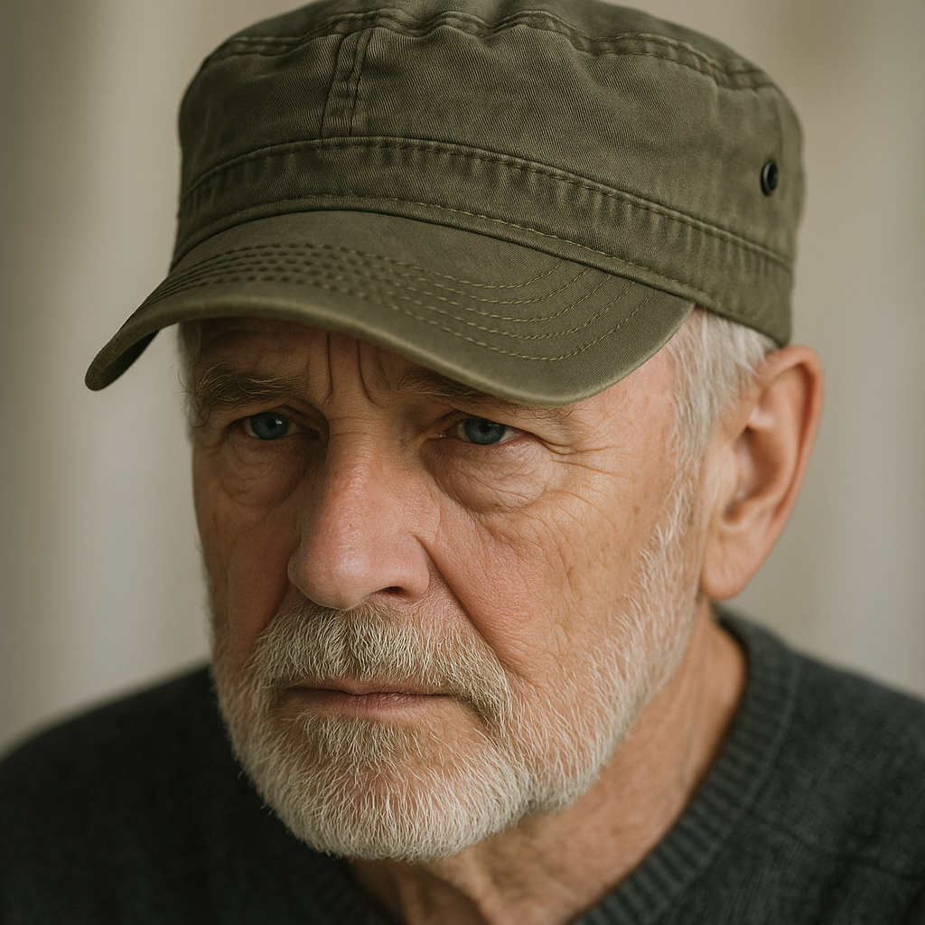 Manenti | Military Cadet Cap Washed Cotton Look