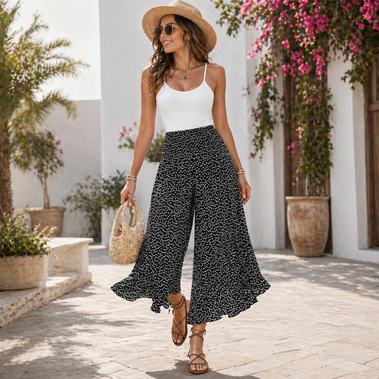Tatiani | Floral High Waist Palazzo Pants