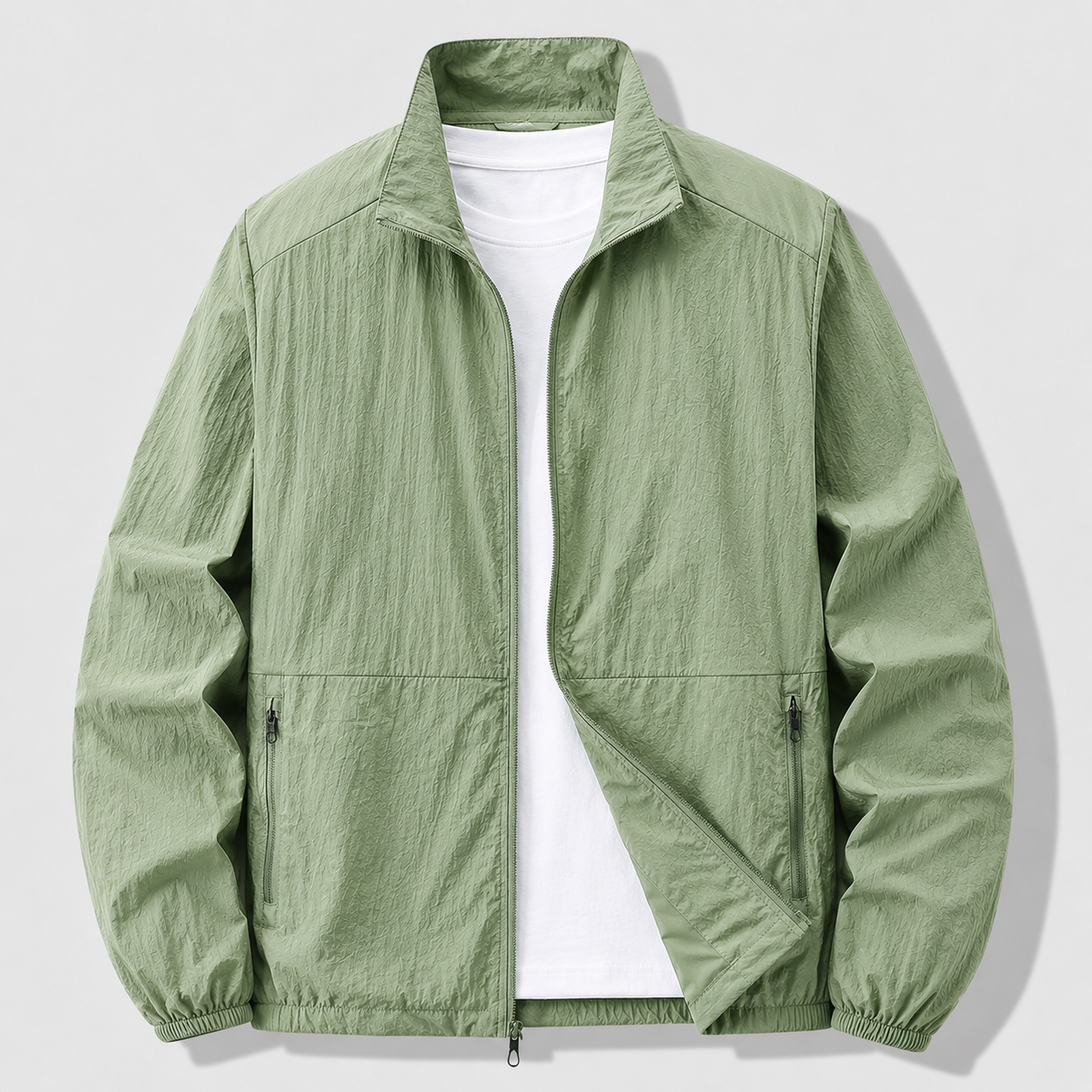 Rickie  - Lightweight Zip Front Windbreaker Jacket