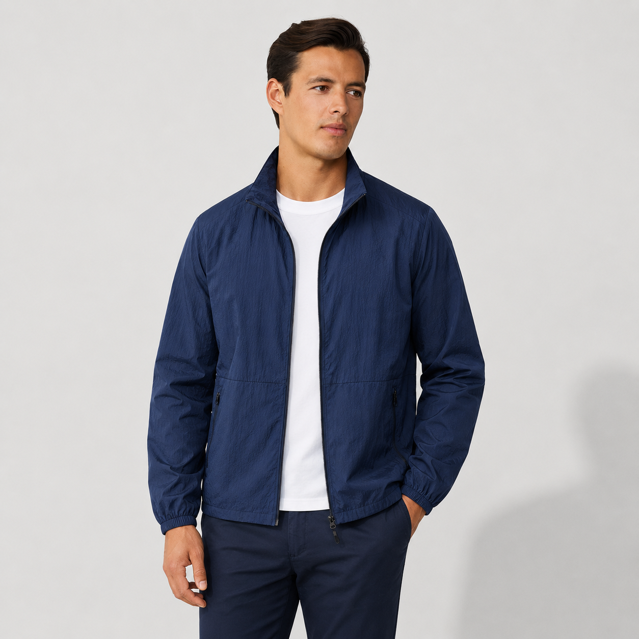 Rickie  - Lightweight Zip Front Windbreaker Jacket