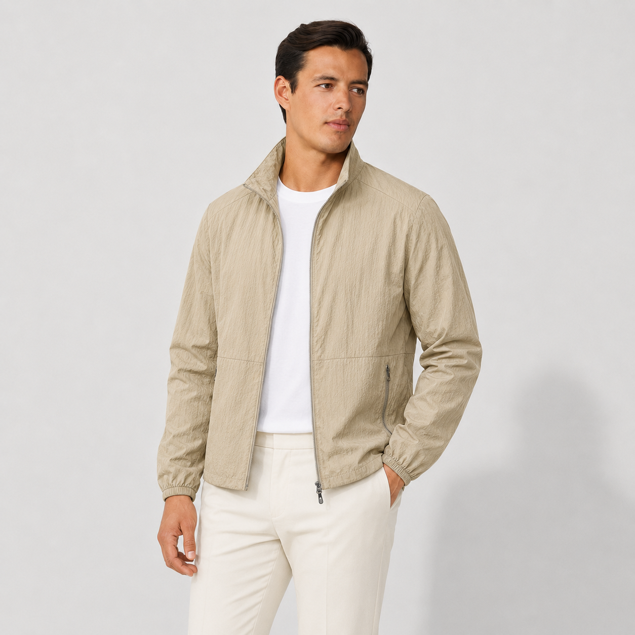 Rickie  - Lightweight Zip Front Windbreaker Jacket