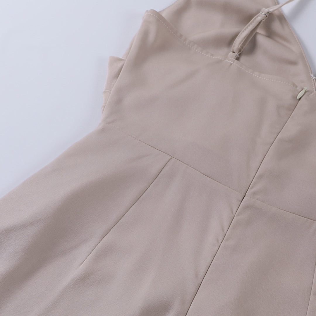 Adelajda | Satin Split Hem Maxi Dress