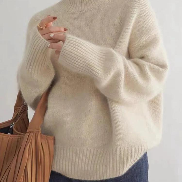 Claranica | Oversized Turtleneck Cashmere Sweater