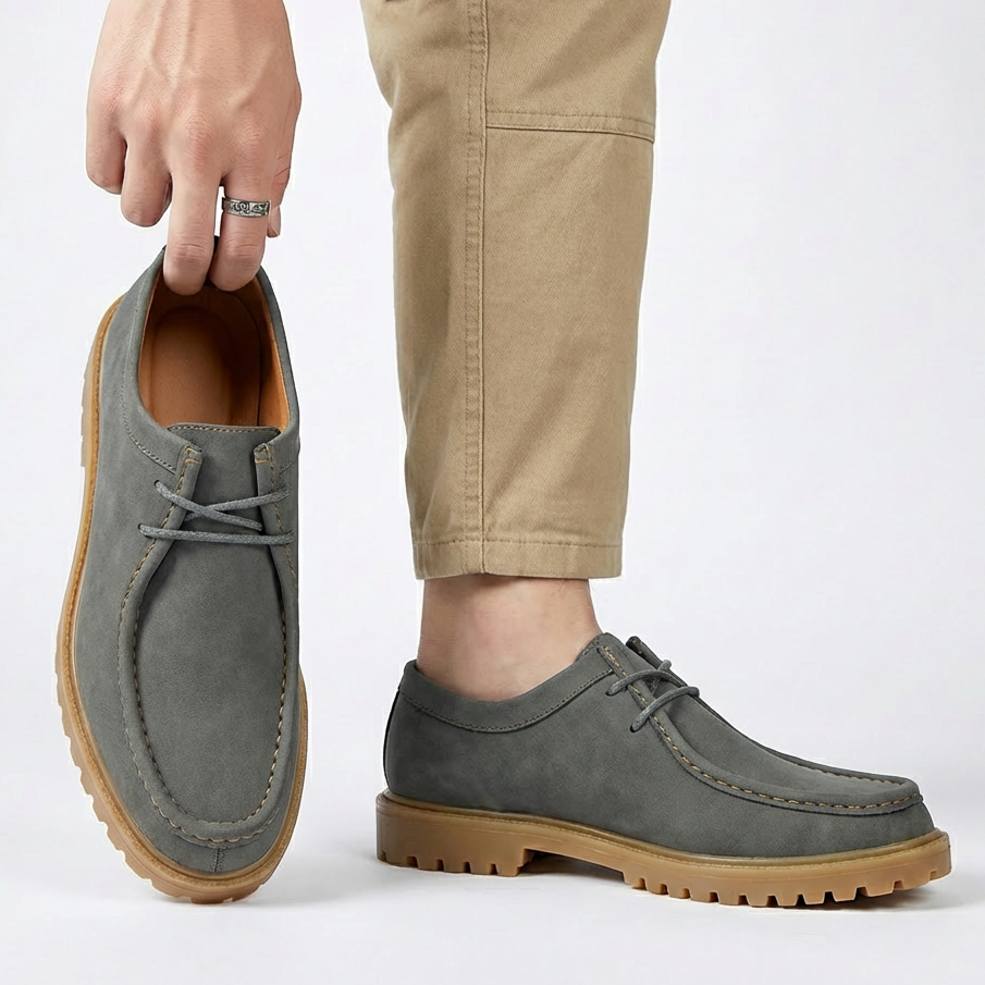 Jasson - Toe Lace Up Casual Shoes