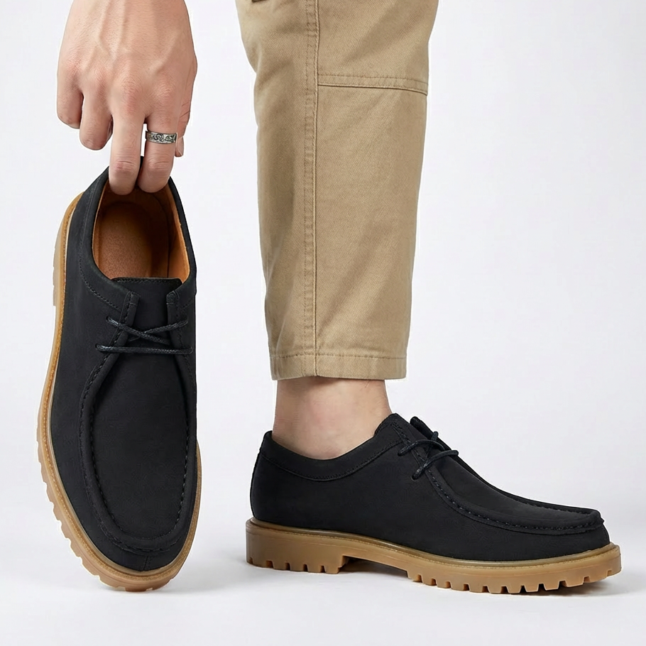 Jasson - Toe Lace Up Casual Shoes
