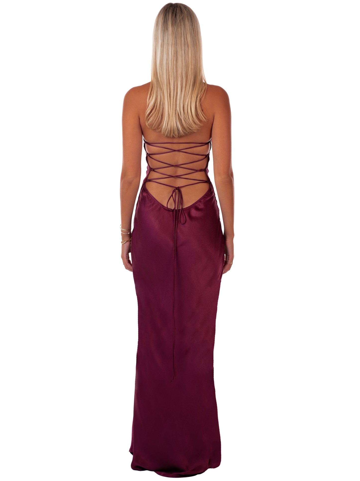 Nilysha | Sleeveless Halter Neck Sequin Maxi Dress