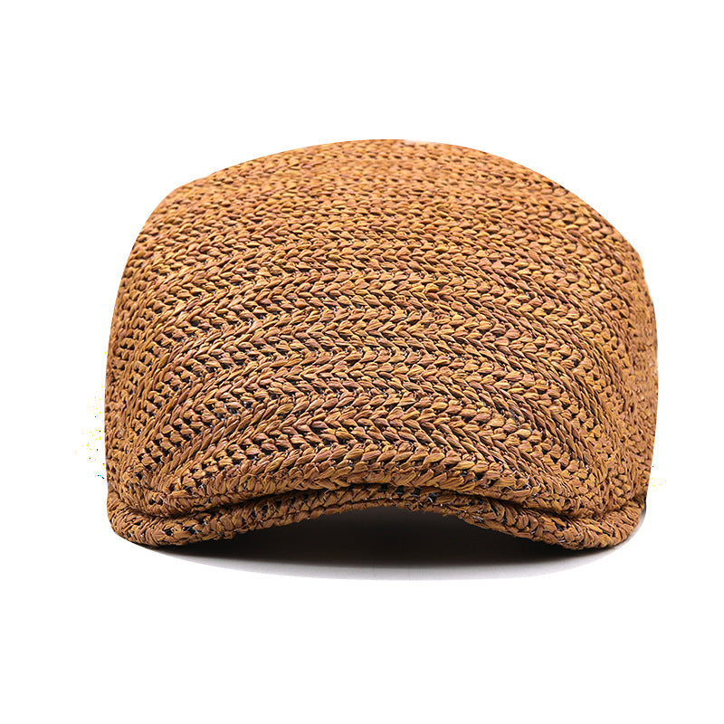 Ralph | Woven Straw Adjustable Flat Cap