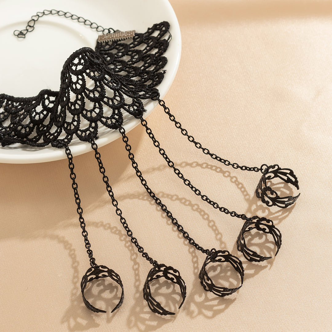 Solarflow | Lace Finger Chain Wrist Bracelet