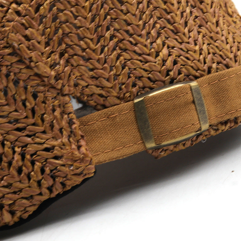 Ralph | Woven Straw Adjustable Flat Cap