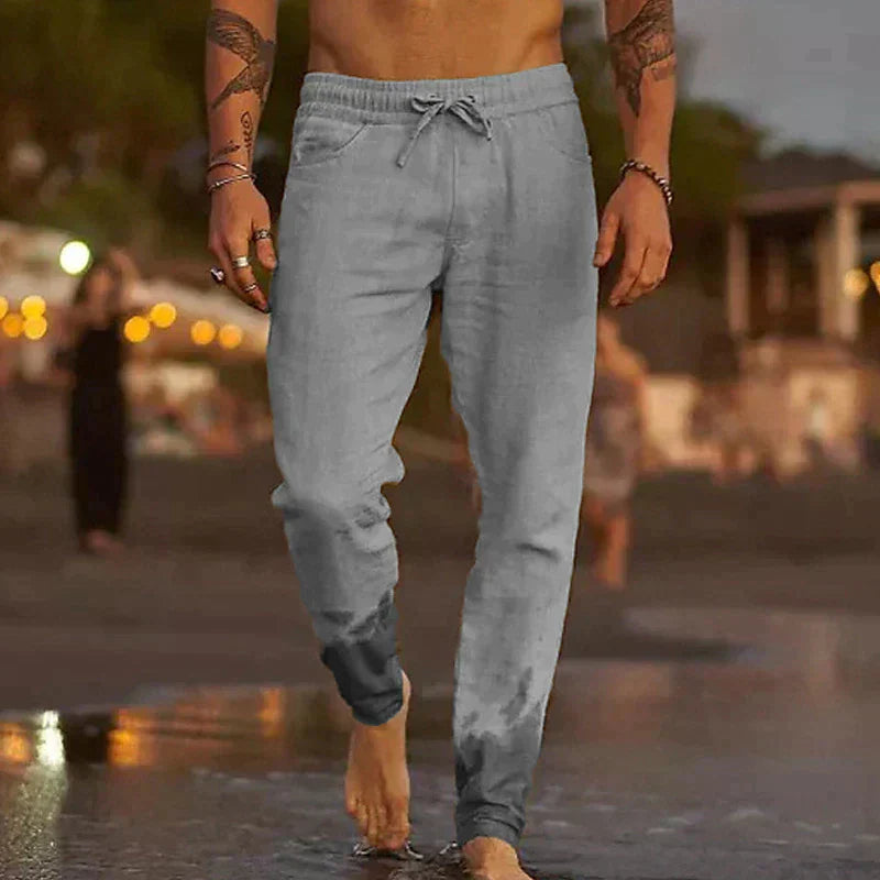 Werner | Pants With Drawstring Waist and Tapered Legs