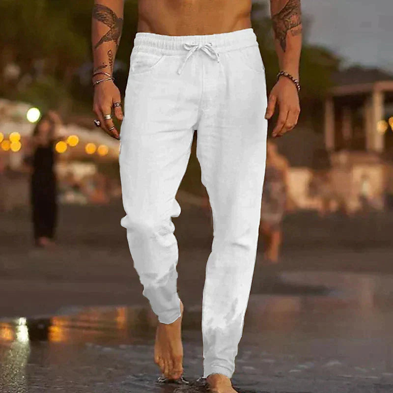 Werner | Pants With Drawstring Waist and Tapered Legs