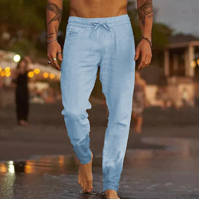 Werner | Pants With Drawstring Waist and Tapered Legs