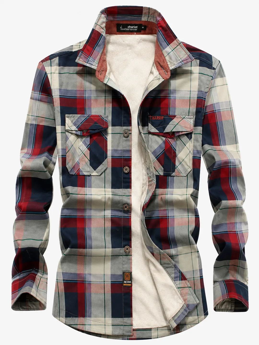 Jayson | Overshirt with Plaid Pattern and Long Sleeves