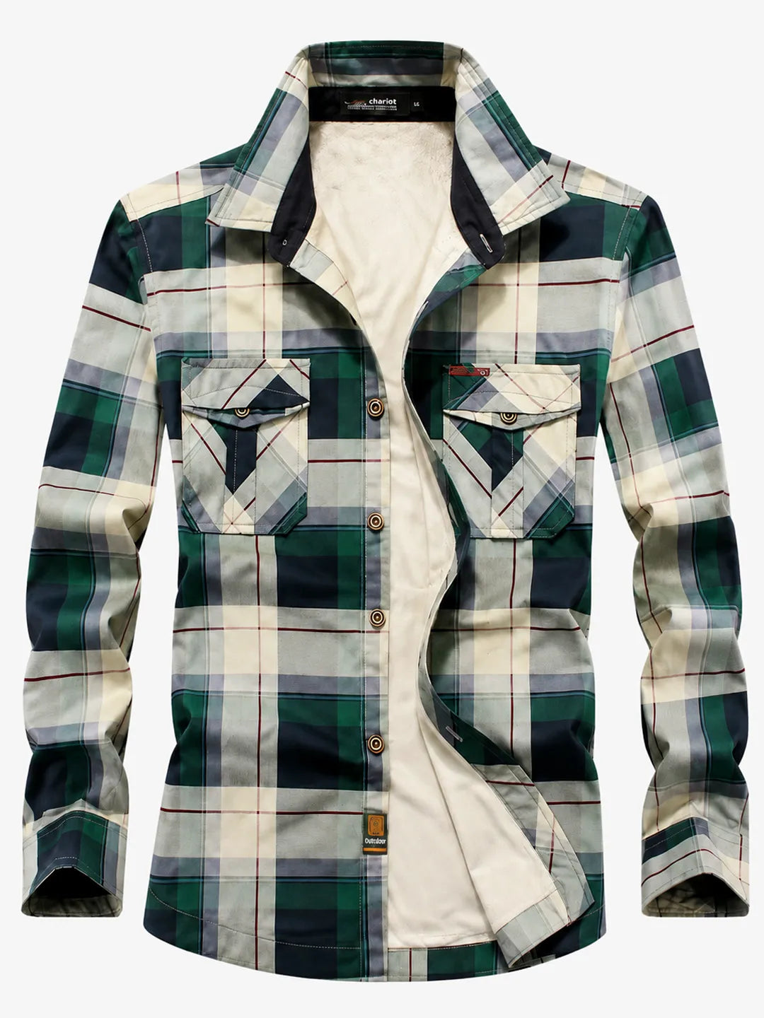 Jayson | Overshirt with Plaid Pattern and Long Sleeves