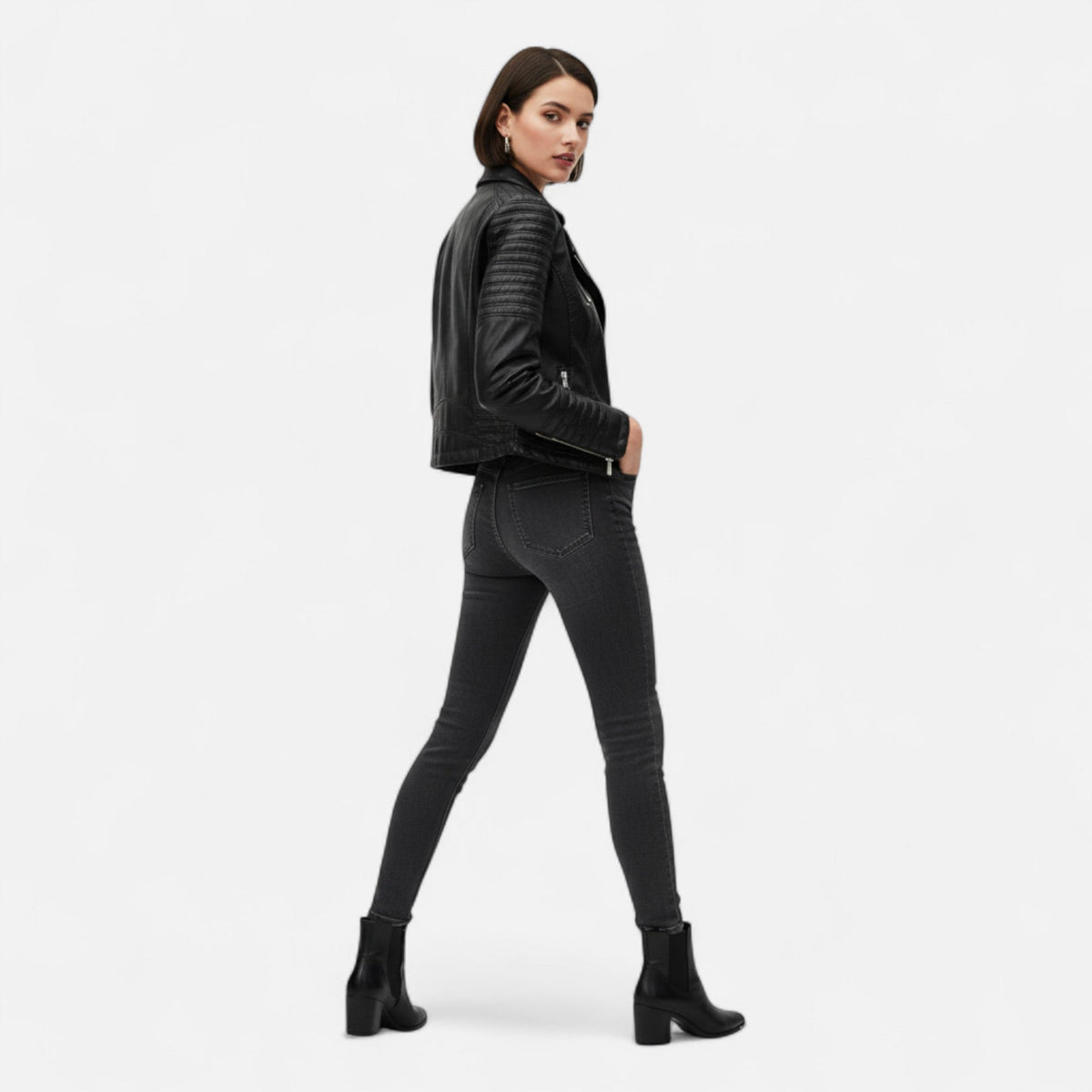 Lucraviana | Biker Jacket with Long Sleeves
