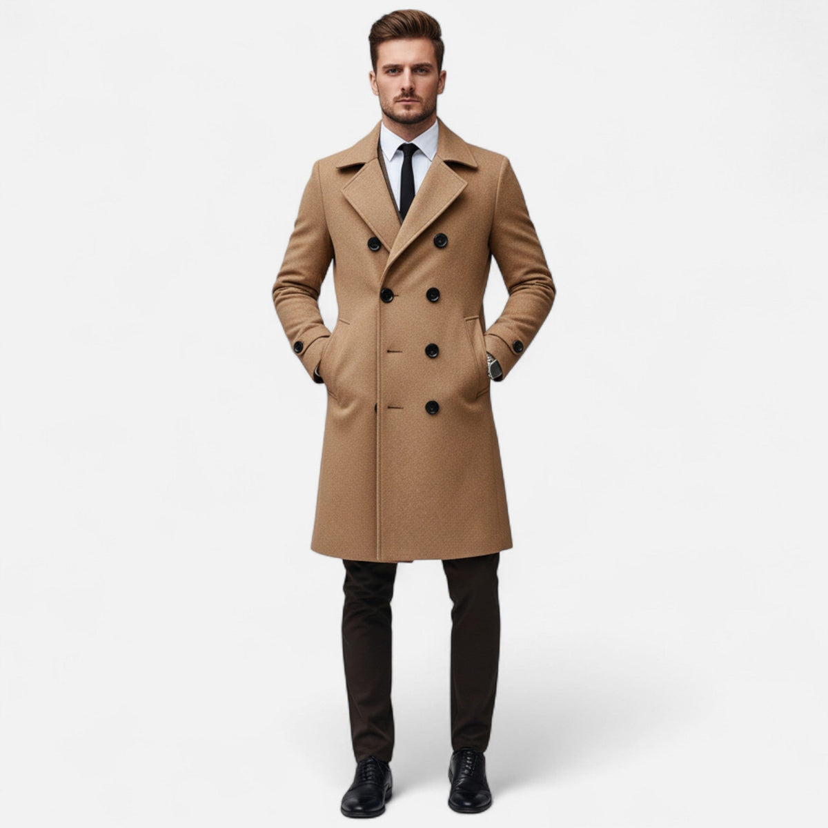 Ulrbertmund | Long Double-Breasted Overcoat