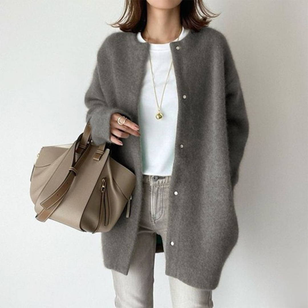 Denisse | Cardigan With Long Sleeves and Round Neck
