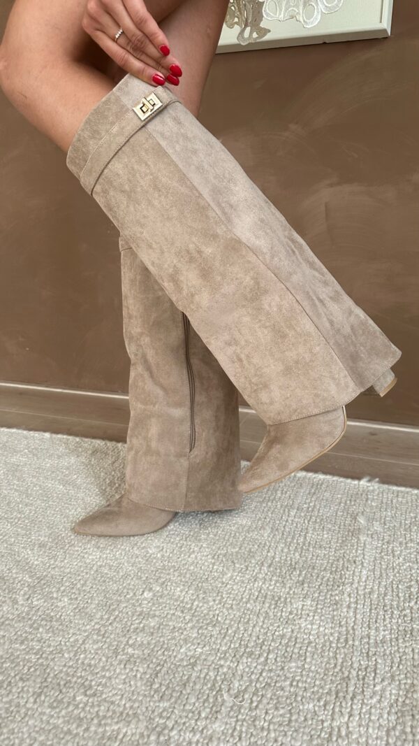 Terrie | Boots Knee High Pointed Toe Buckle