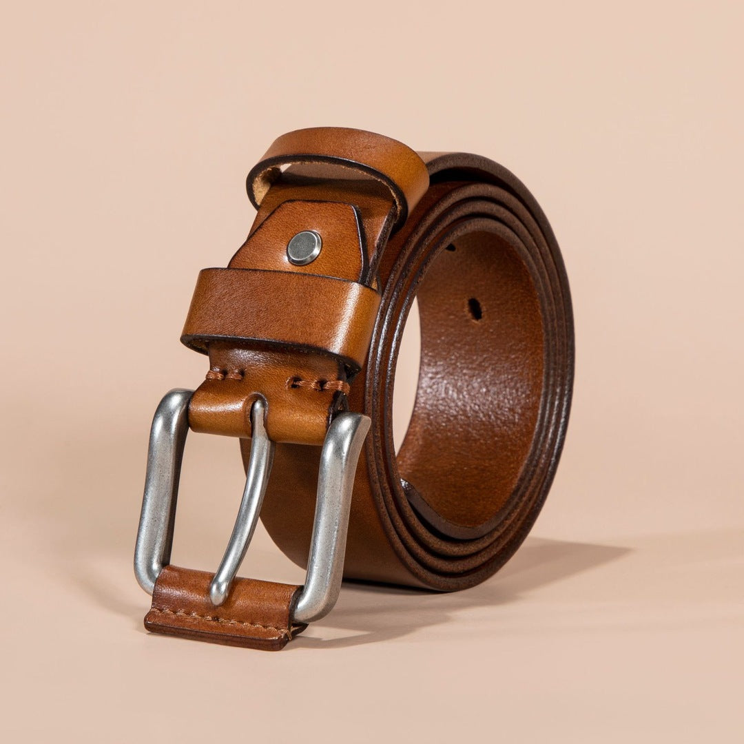 Rudolph - Leather Look Metal Buckle Belt