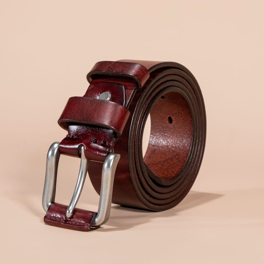 Rudolph - Leather Look Metal Buckle Belt