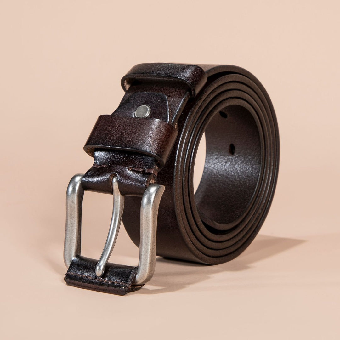 Rudolph - Leather Look Metal Buckle Belt
