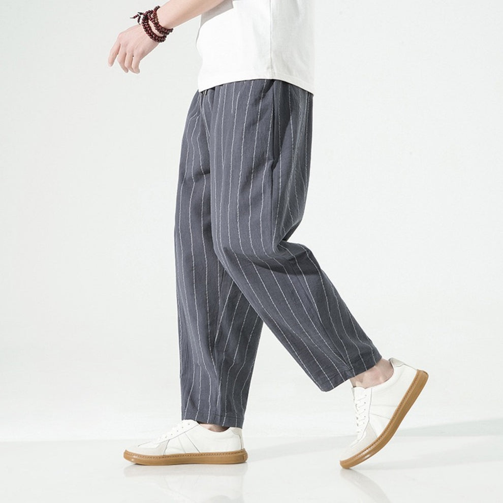 Milner | Striped Wide Leg Cropped Pants