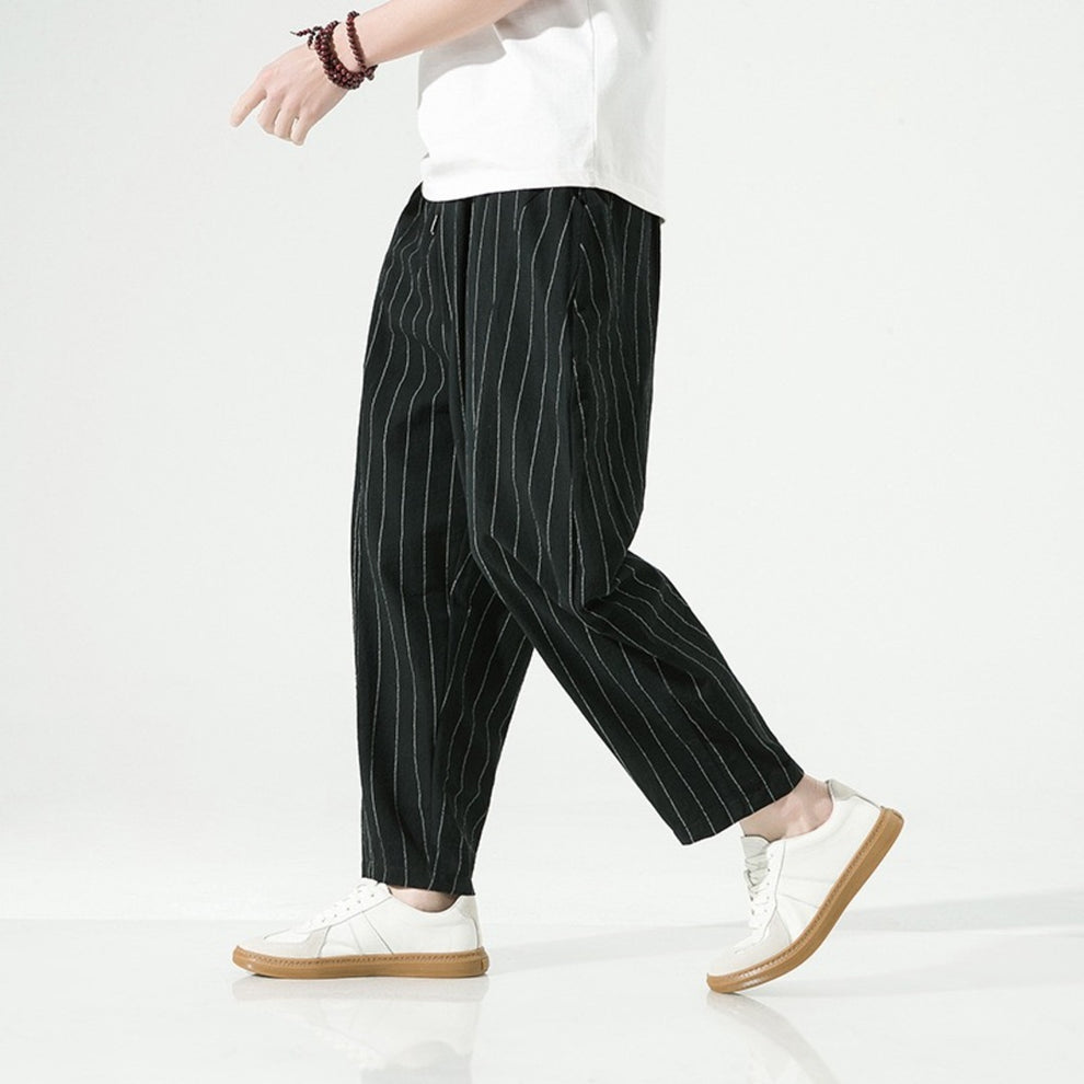 Milner | Striped Wide Leg Cropped Pants