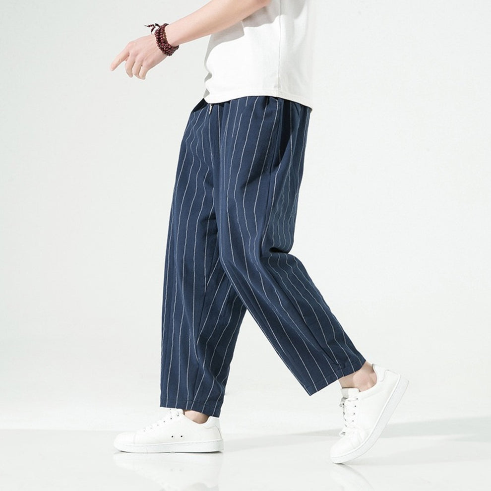Milner | Striped Wide Leg Cropped Pants
