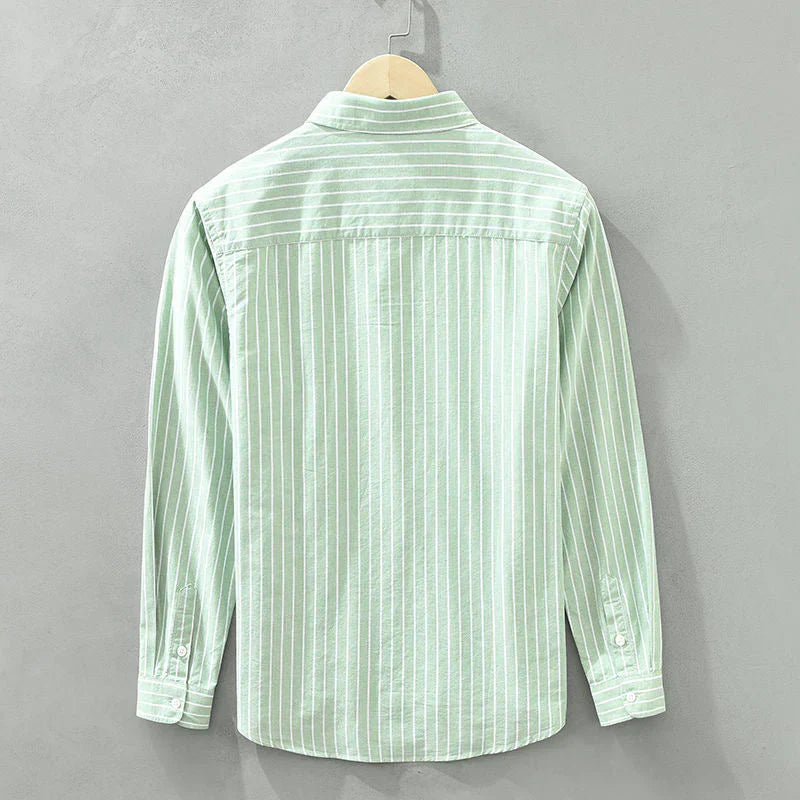 Edwin | Striped Long Sleeve Button-Up Shirt