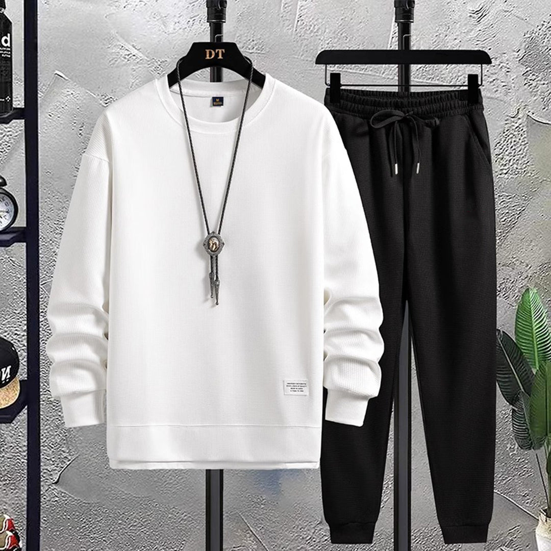 Bowen | Tracksuit With Crewneck Top and Cuffed Joggers