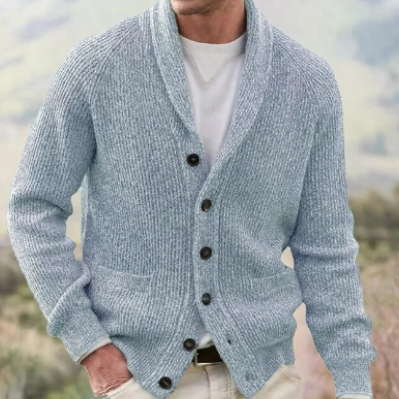 Doyle | Cardigan Long Sleeve Button Front Shawl Collar