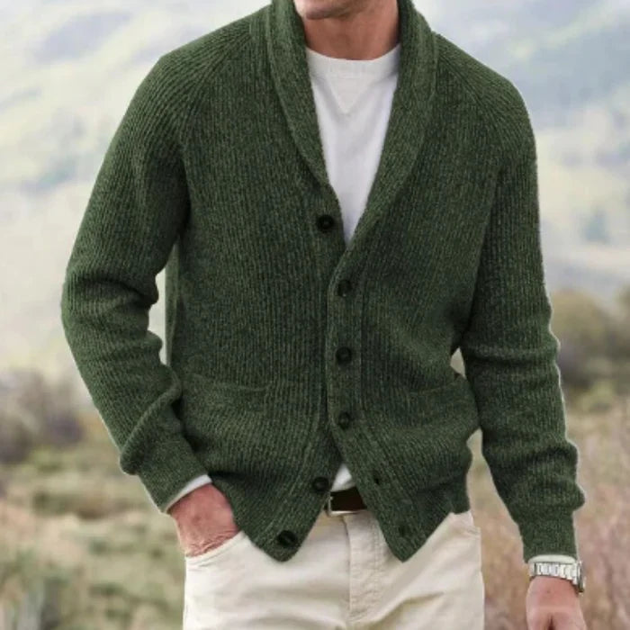 Doyle | Cardigan Long Sleeve Button Front Shawl Collar