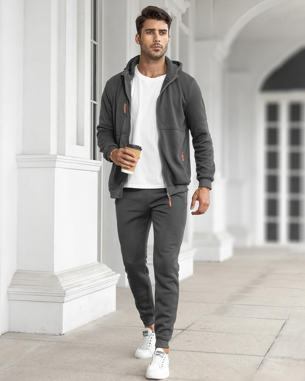 Stathis | Tracksuit With Hooded Jacket and Tapered Joggers