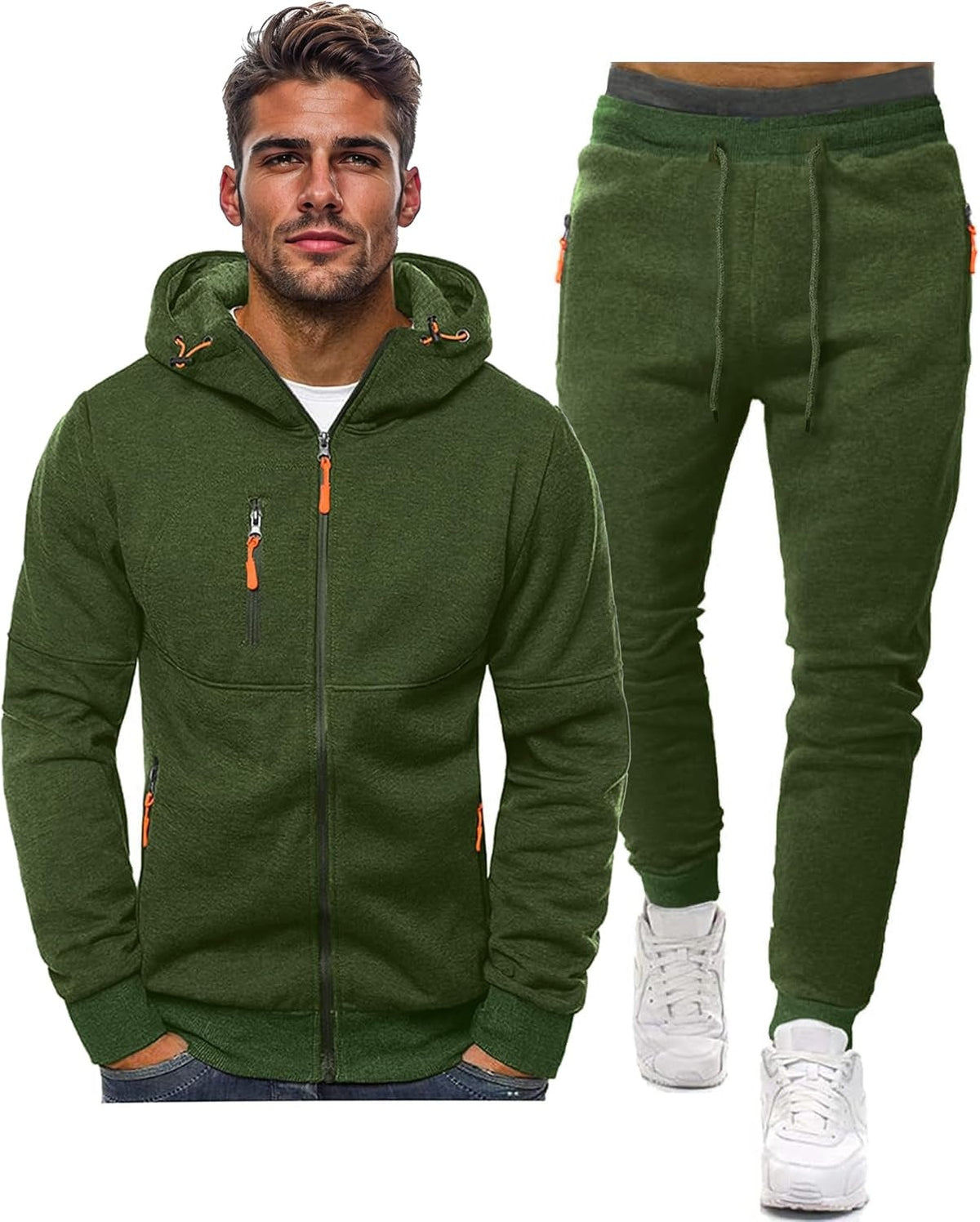 Stathis | Tracksuit With Hooded Jacket and Tapered Joggers