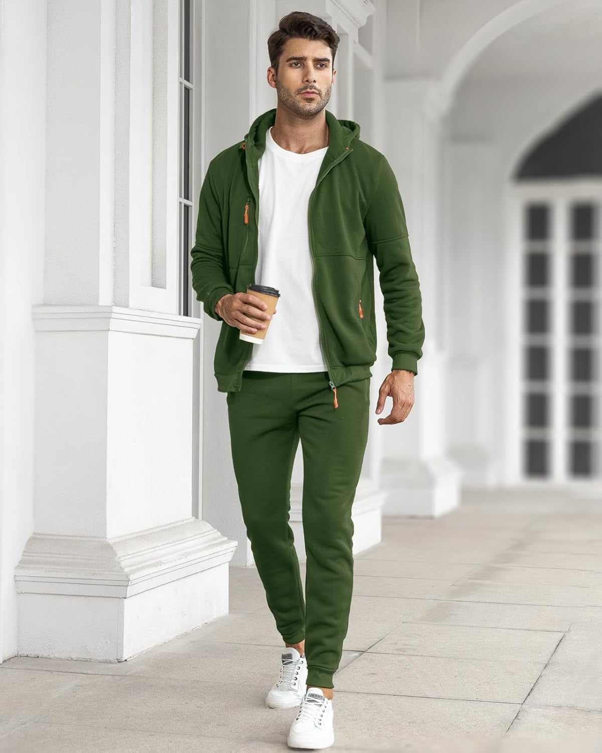 Stathis | Tracksuit With Hooded Jacket and Tapered Joggers