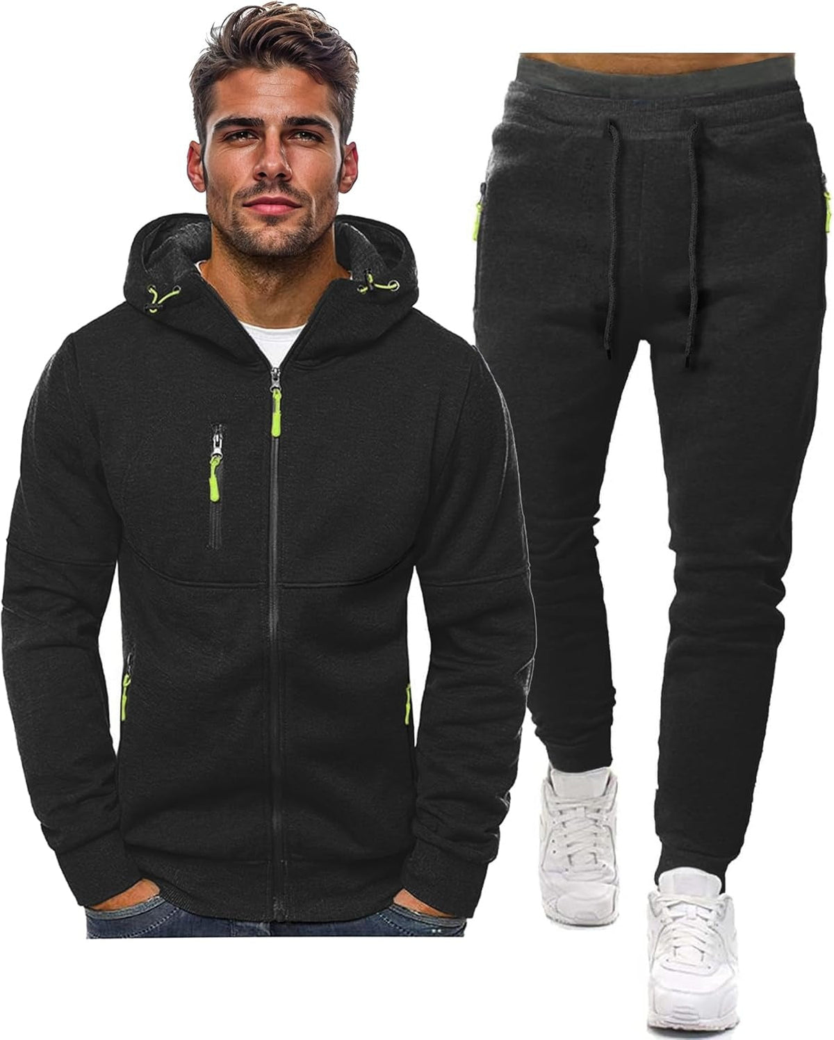 Stathis | Tracksuit With Hooded Jacket and Tapered Joggers