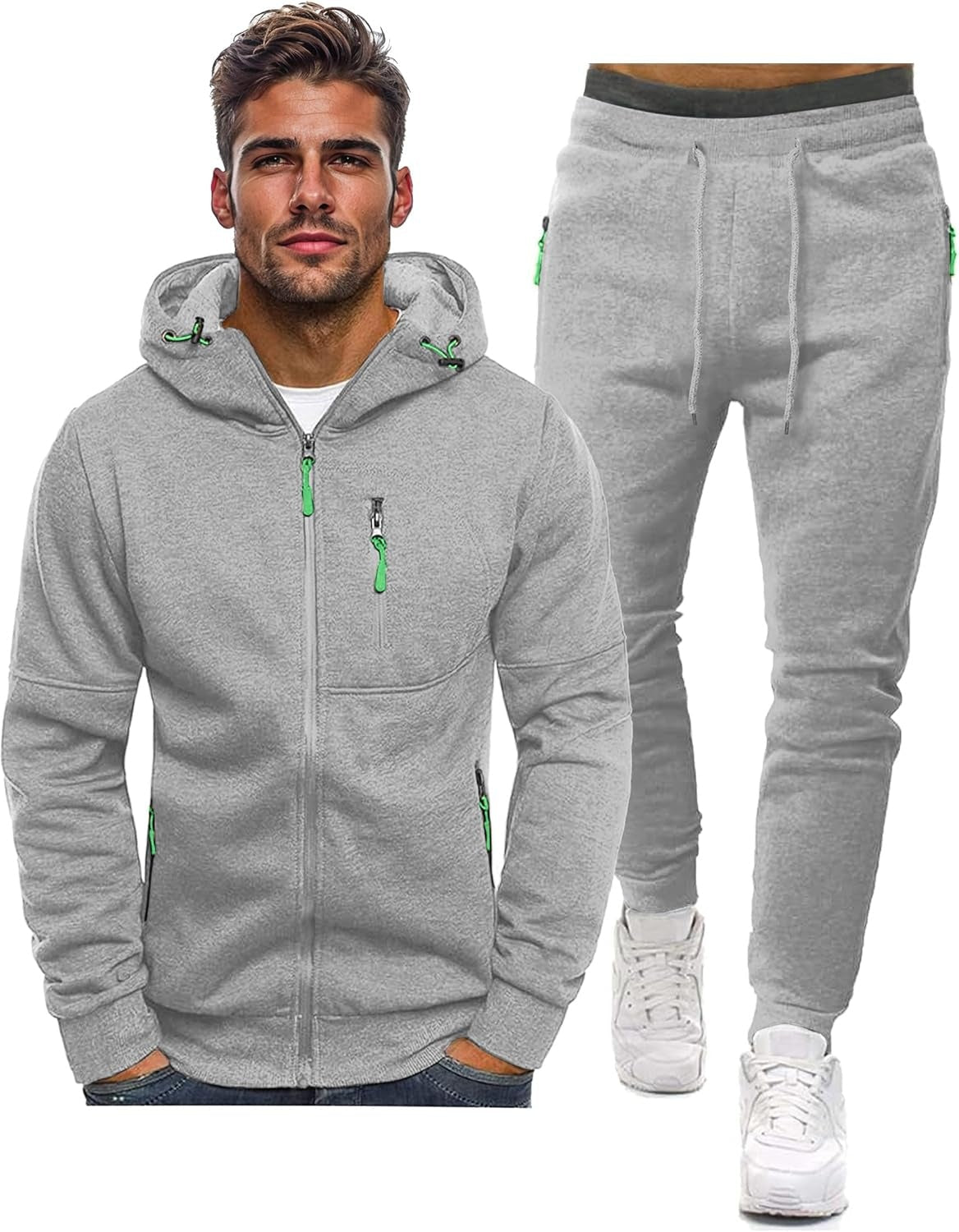 Stathis | Tracksuit With Hooded Jacket and Tapered Joggers