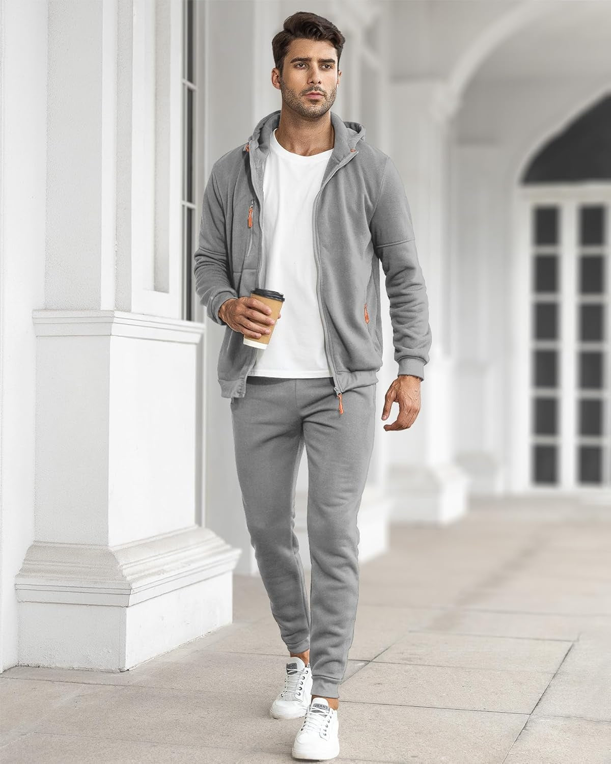 Stathis | Tracksuit With Hooded Jacket and Tapered Joggers