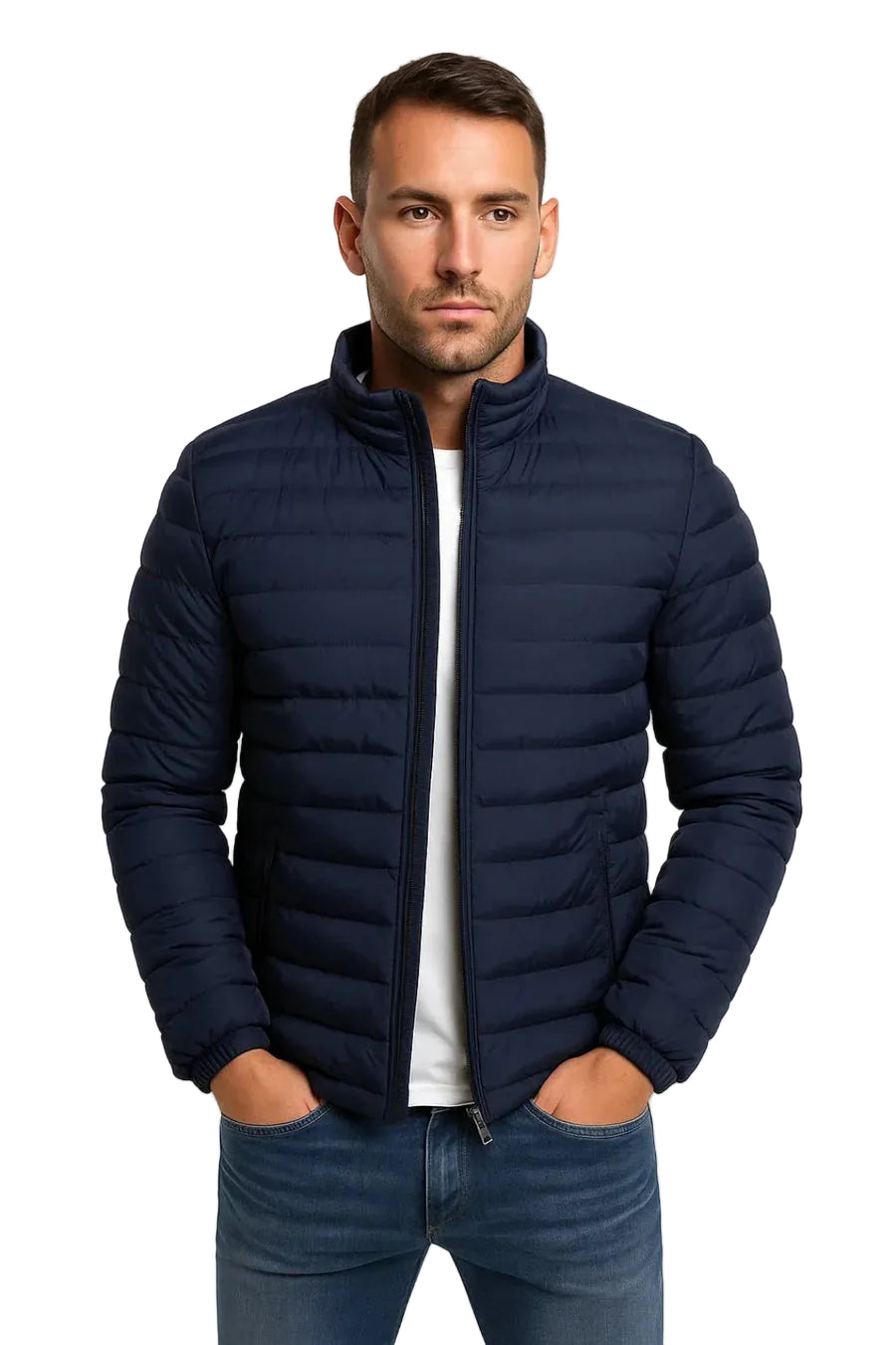 Stellan | Puffer Jacket with High Collar and Zipper