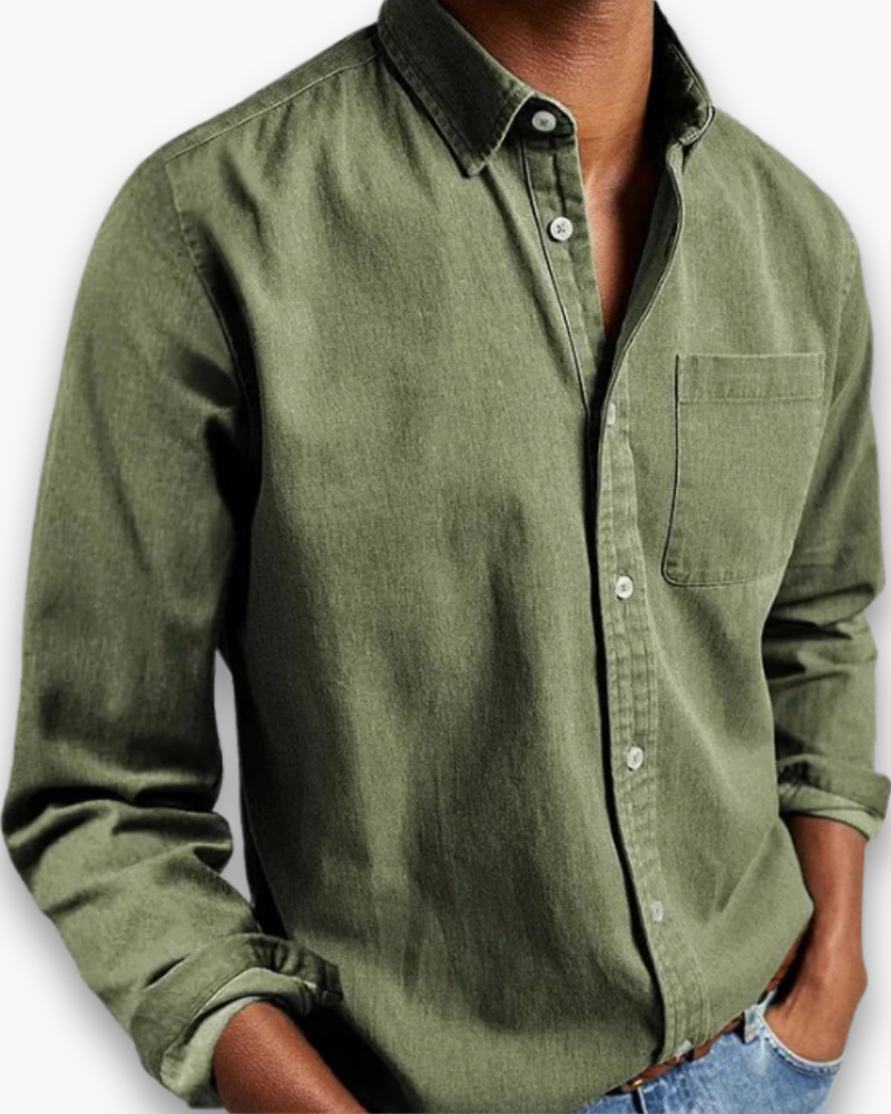 Darian | Classic Button-Up Shirt with Pocket