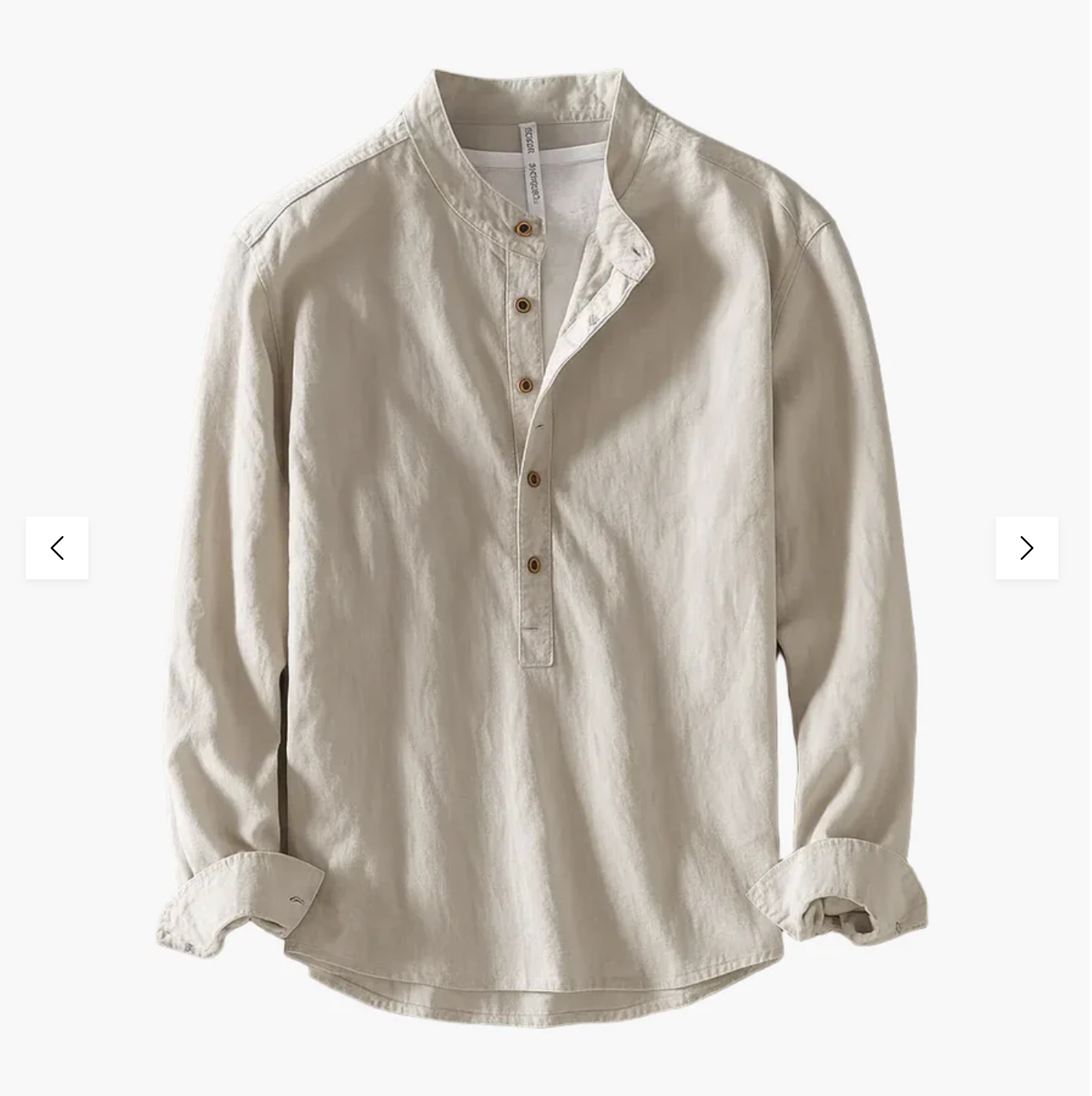 Fintan | Long Sleeve Henley Summer Shirt