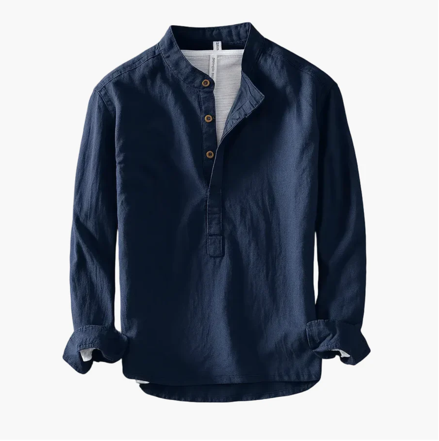 Fintan | Long Sleeve Henley Summer Shirt
